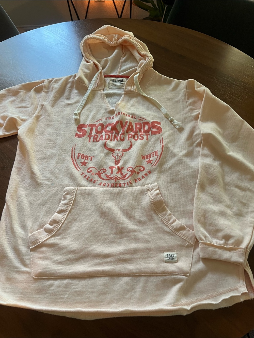 Salt Creek Stockyards Trading Post - Coral Peach Hoodie